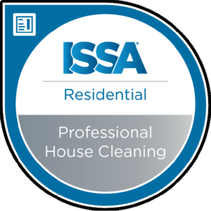 ISSA Residential Professional House Cleaning certification badge for trusted cleaning services in Austin and Round Rock