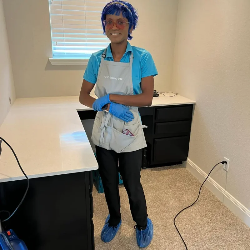 Team member in an empty room