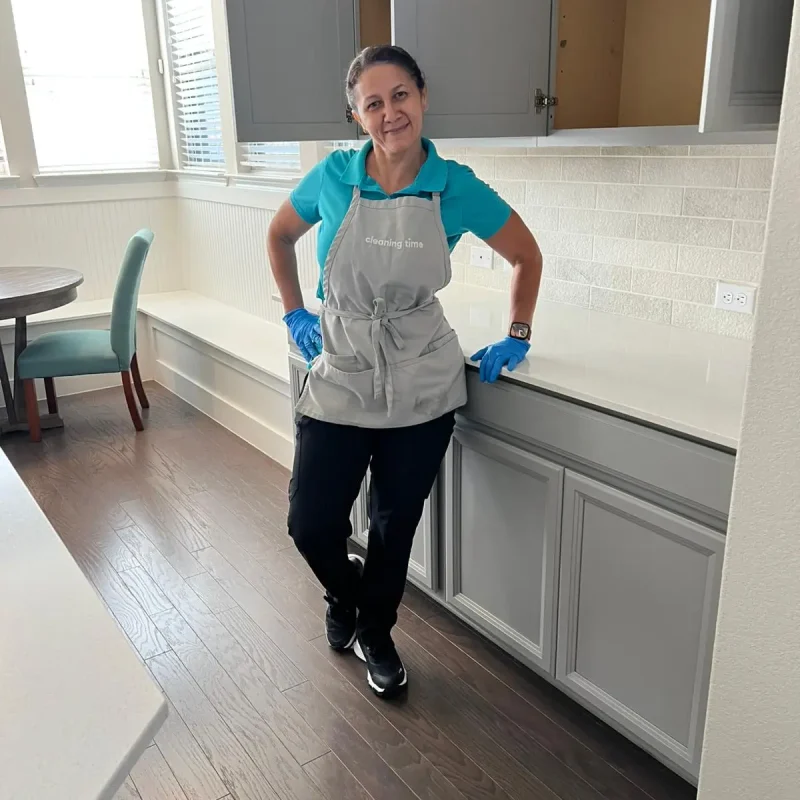 Team member standing in a clean home